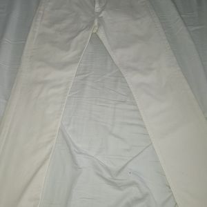 Solid white Levi's jeans